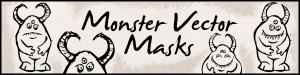 Photoshop tutorial -monster vector masks